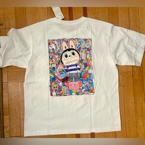 Uniqlo x Pop Mart “The Monsters” Labubu White T-Shirt in Large!